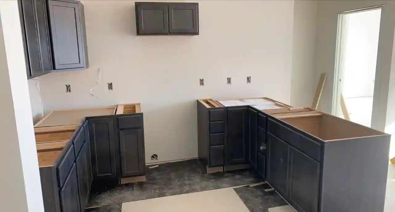 Cabinet Installation work example 6
